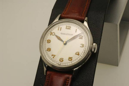 Jaeger-LeCoultre Manual Winding Stainless Steel Case 1940s Vintage Watch