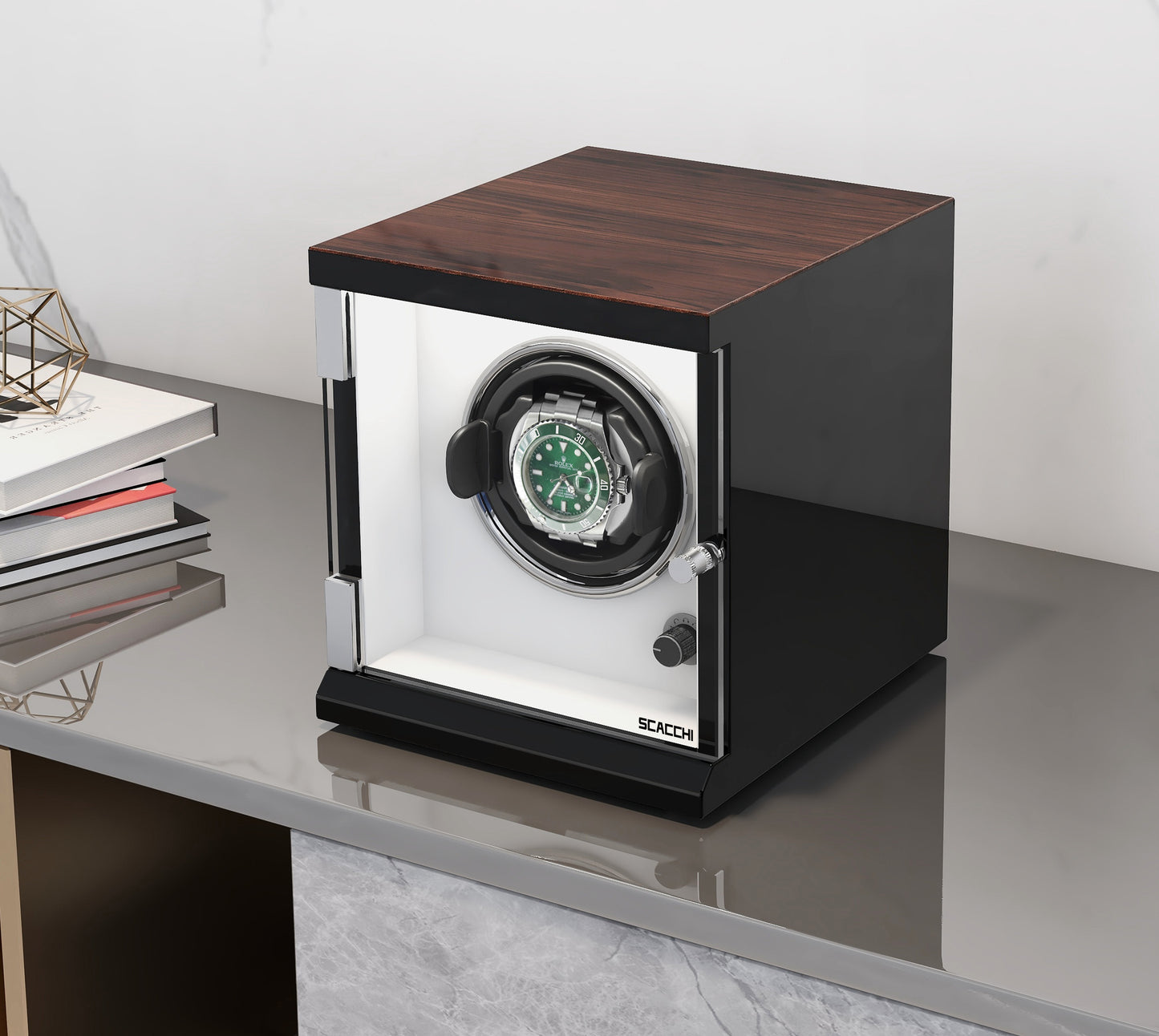 Automatic Mechanical Watch Winder Box for 1 Watch Vertical