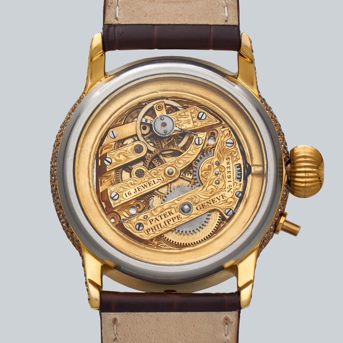 Marriage Watch Patek Philippe 40mm Men's Watch With A Pocket Watch Manual Winding Skeleton
