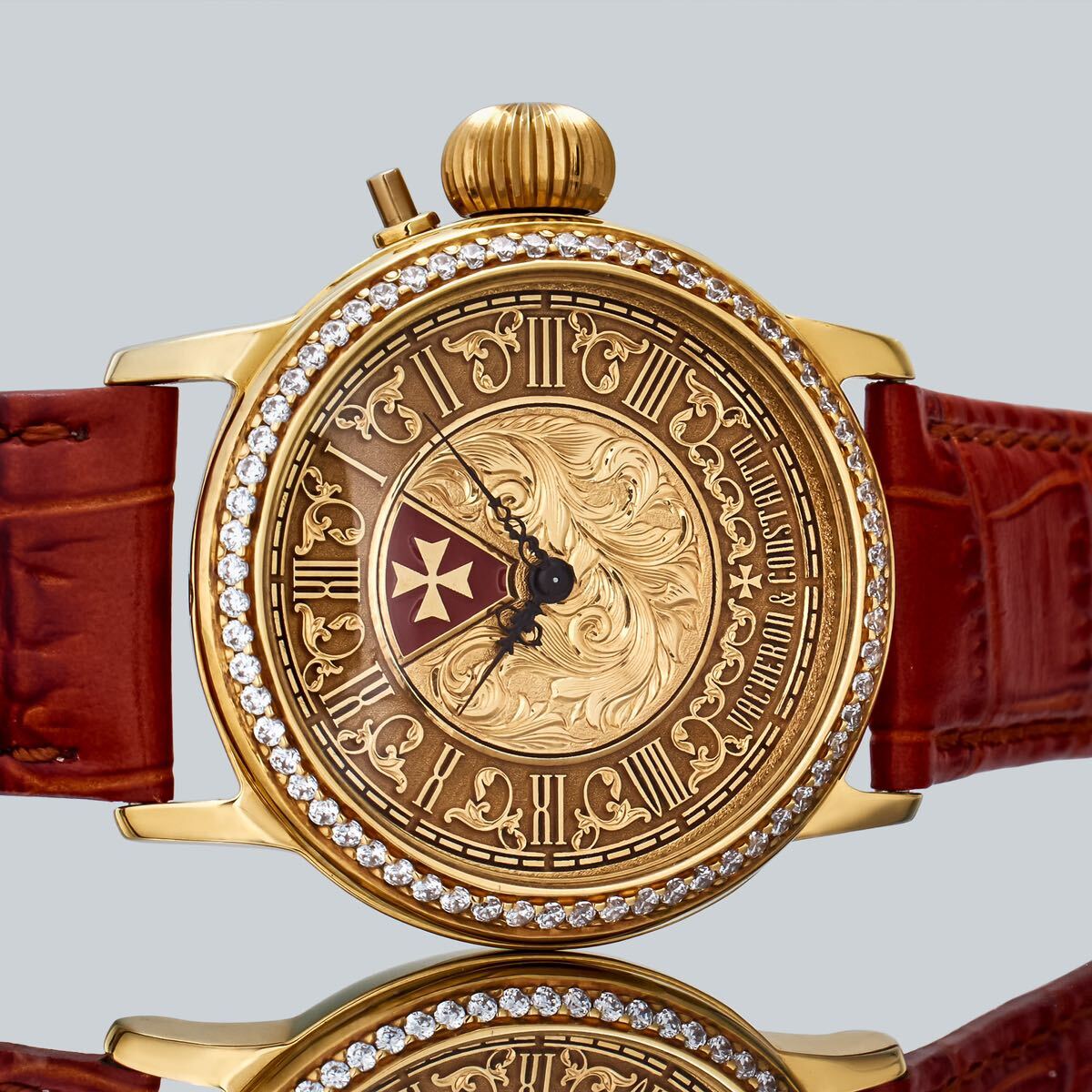 Marriage Watch Vacheron & Constantin 35mm Men's Wristwatch With Pocket Watch Manual Winding Skeleton