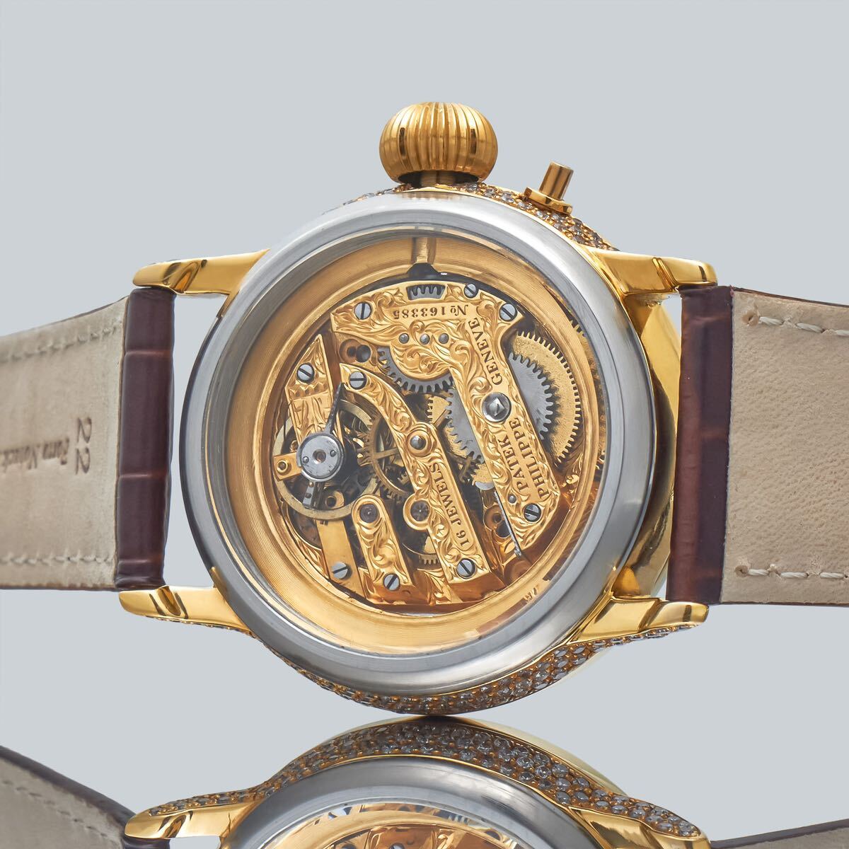 Marriage Watch Patek Philippe 40mm Men's Watch With A Pocket Watch Manual Winding Skeleton