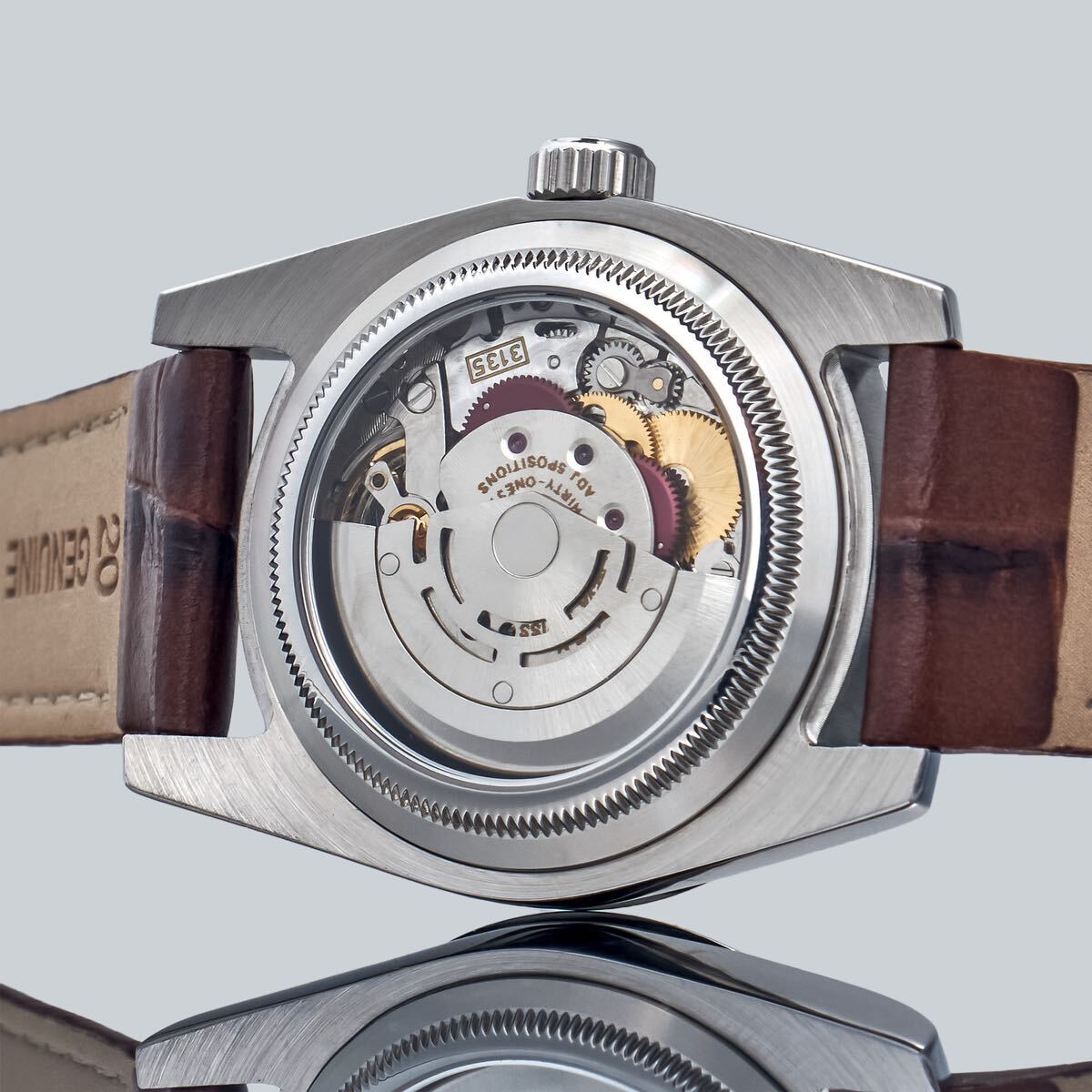 Marriage Watch Rolex 36mm Unisex Wristwatch With Pocket Watch Design Skeleton