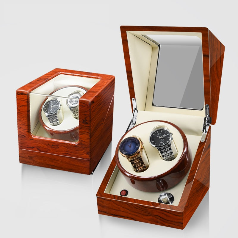 Watch Winder Box for Automatic Mechanical Dial for 2 Watches Luxury