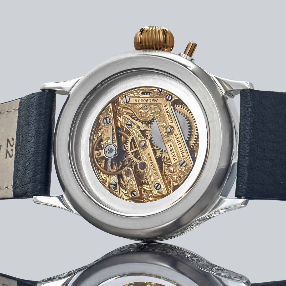 Marriage Watch Patek Philippe 40mm Men's Watch With Pocket Watch Design Hand-wound Skeleton