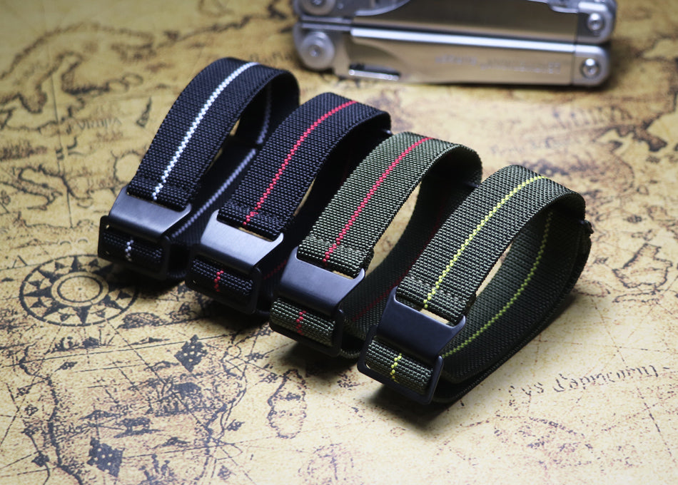 French Air Paratrooper Strap Elastic Nylon Nato Strap GT2 Mountaineering Canvas 20mm 21mm 22mm