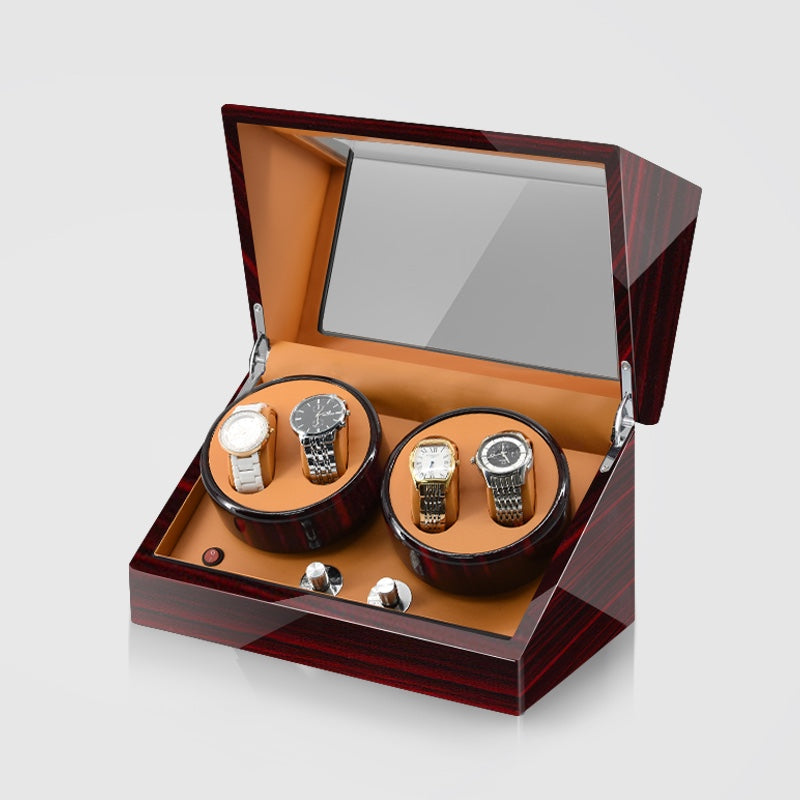 Watch Winder Box for Automatic Mechanical Dial for 4 Watches Luxury