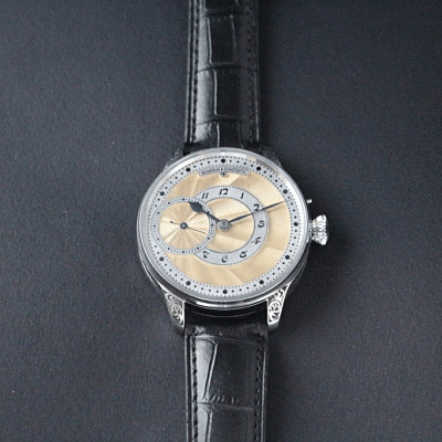 A 1900's Vacheron Constantin movement Pocket watch Custom wristwatch Back skeleton Constantin - Murphy Johnson Watches Co.