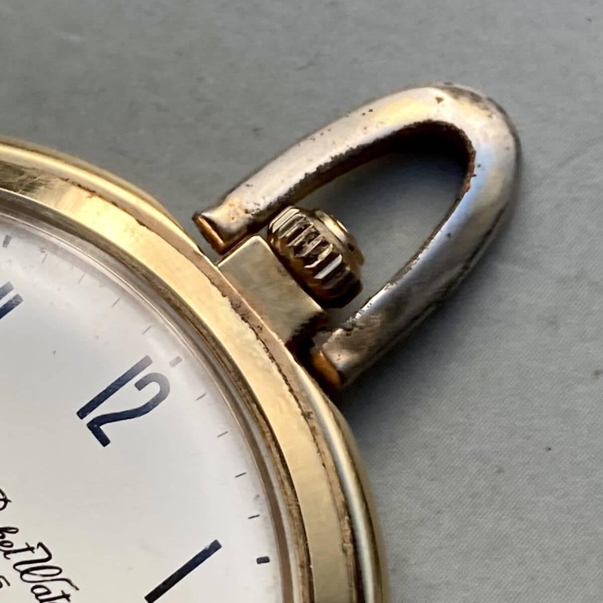 Citizen Pocket Watch Antique Gold 41mm Vintage Open Face - Murphy Johnson Watches Co.