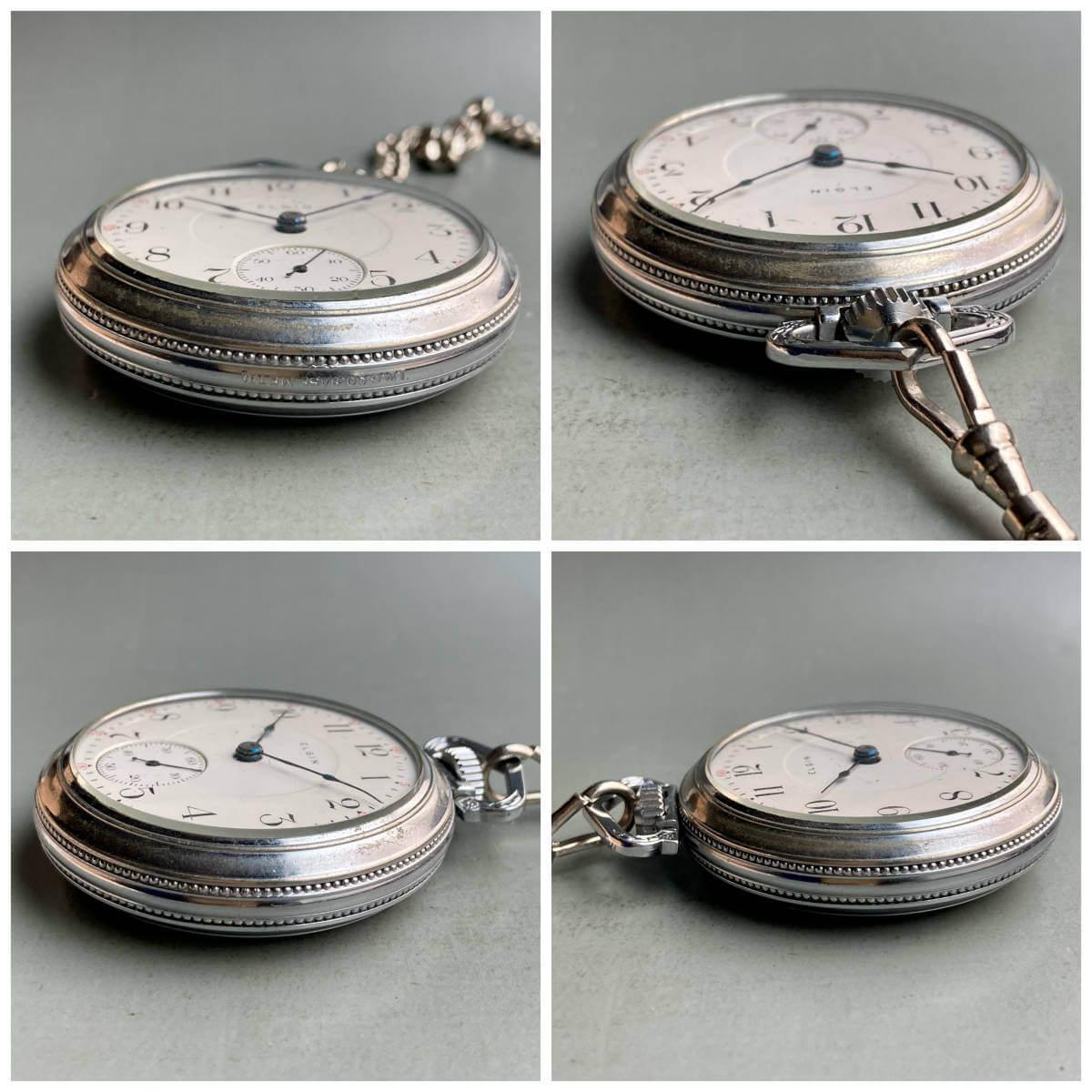 Elgin Pocket Watch 1950s Antique Manual 53mm Vintage - Murphy Johnson Watches Co.