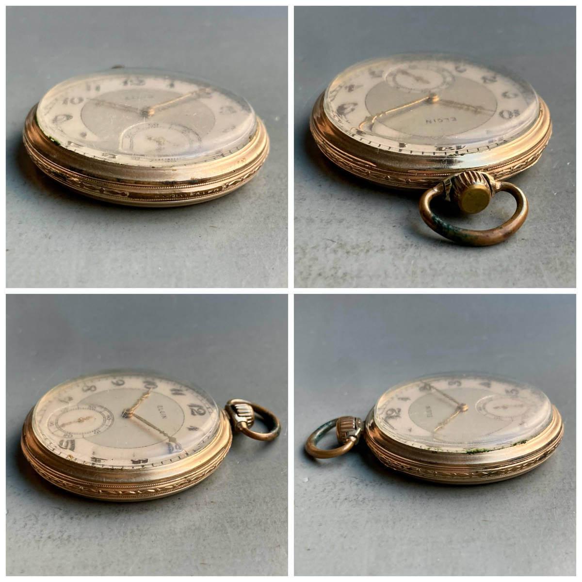 Elgin Pocket Watch Antique Manual Open Face 44mm Vintage - Murphy Johnson Watches Co.