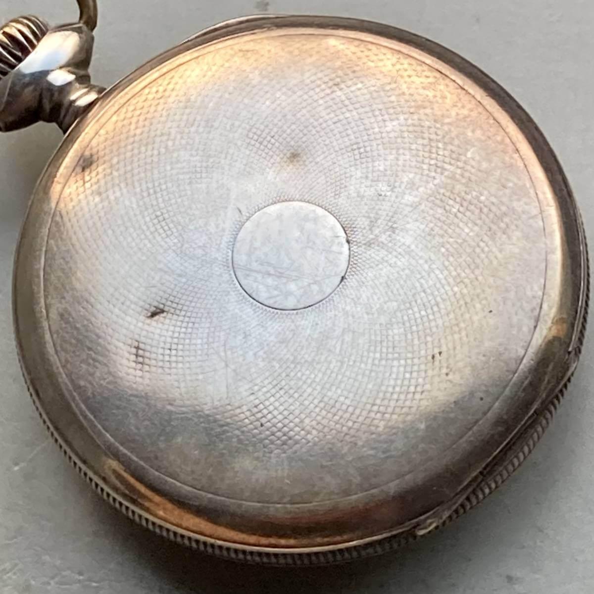 Empire Pocket Watch Antique Coin Silver 43mm Vintage - Murphy Johnson Watches Co.
