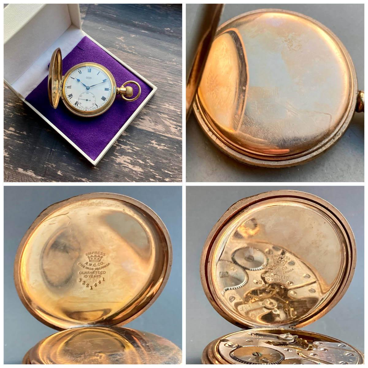 Imshi Pocket Watch Antique 1900s Manual Hunter Case 49mm Vintage - Murphy Johnson Watches Co.