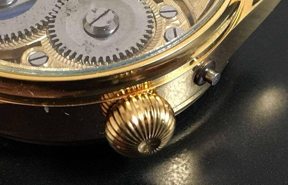 IWC Pocket Watch convereted Wristwatch 1889 Skeleton - Murphy Johnson Watches Co.