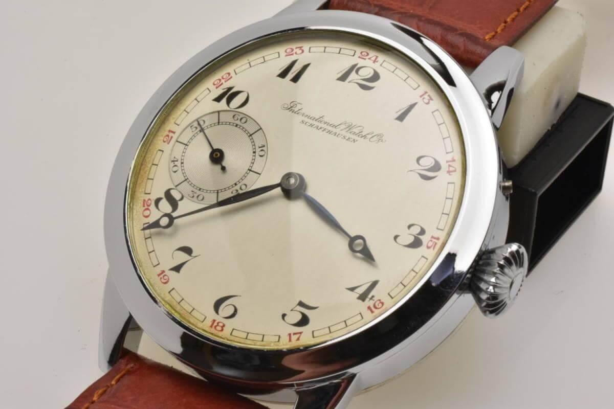 IWC pocket watch move Cal52 modified wristwatch 1930's - Murphy Johnson Watches Co.
