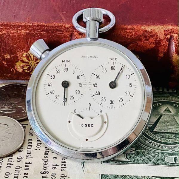 Junghans Pocket Watch Luxury Stopwatch Good Condition 55mm - Murphy Johnson Watches Co.