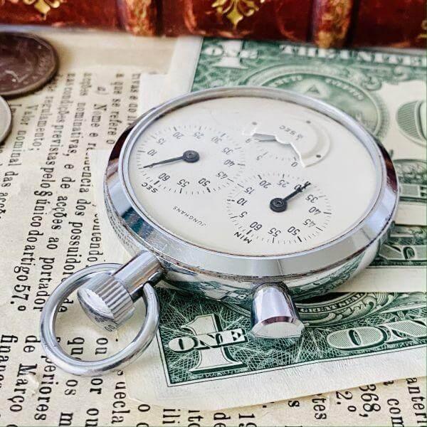 Junghans Pocket Watch Luxury Stopwatch Good Condition 55mm - Murphy Johnson Watches Co.