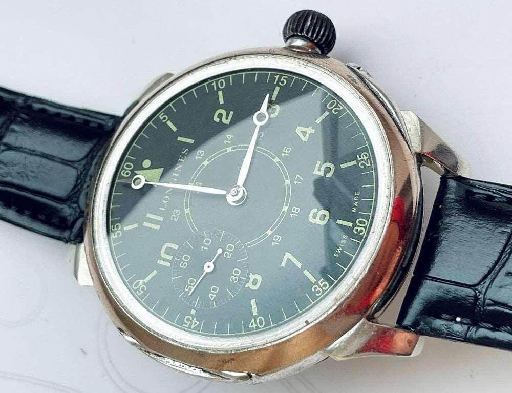 Longines Pocket Watch Converted Wristwatch 1889 Silver - Murphy Johnson Watches Co.