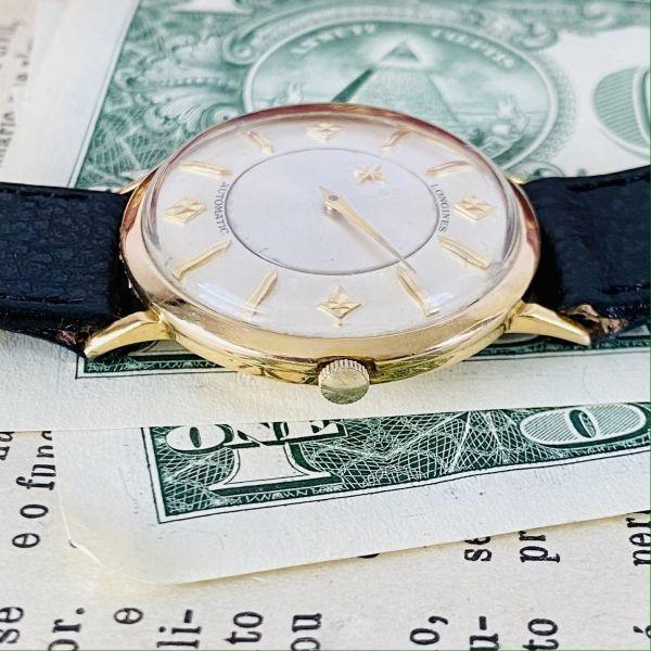 Longines Wristwatch Mystery Dial Automatic 1950's 10KGF Men's Women's Vintage - Murphy Johnson Watches Co.