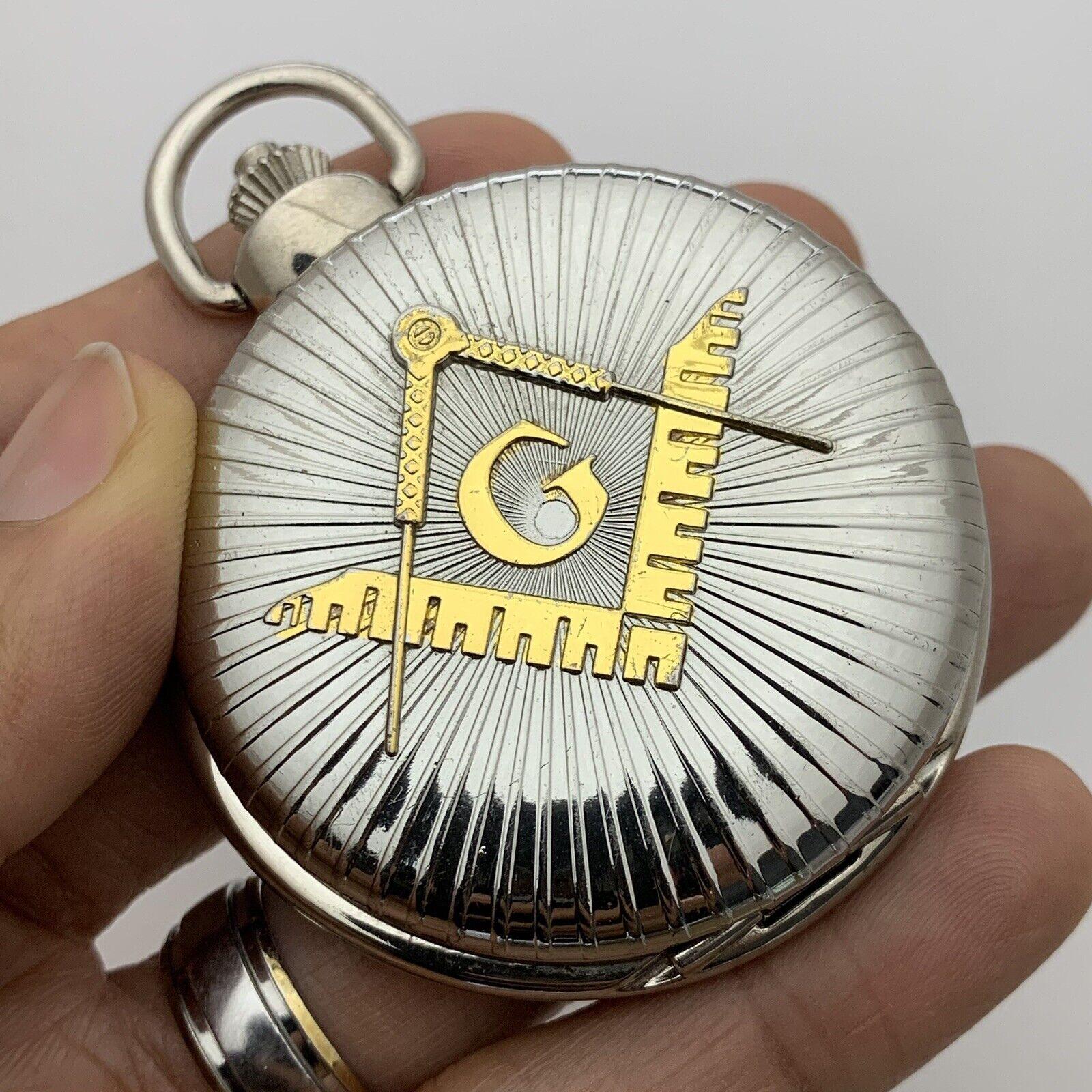 Masonic Pocket Watch Symbol Freemasonry Infinity Watch - Murphy Johnson Watches Co.