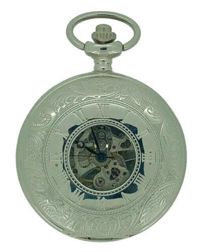 Masonic Pocket Watch with Chain in Silver Double Hunter - Murphy Johnson Watches Co.