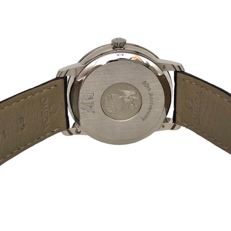 Omega Devil Prestige 50th Anniversary Model 424.53.40.20.04.002 K18 White Gold Watch Men's Used - Murphy Johnson Watches Co.