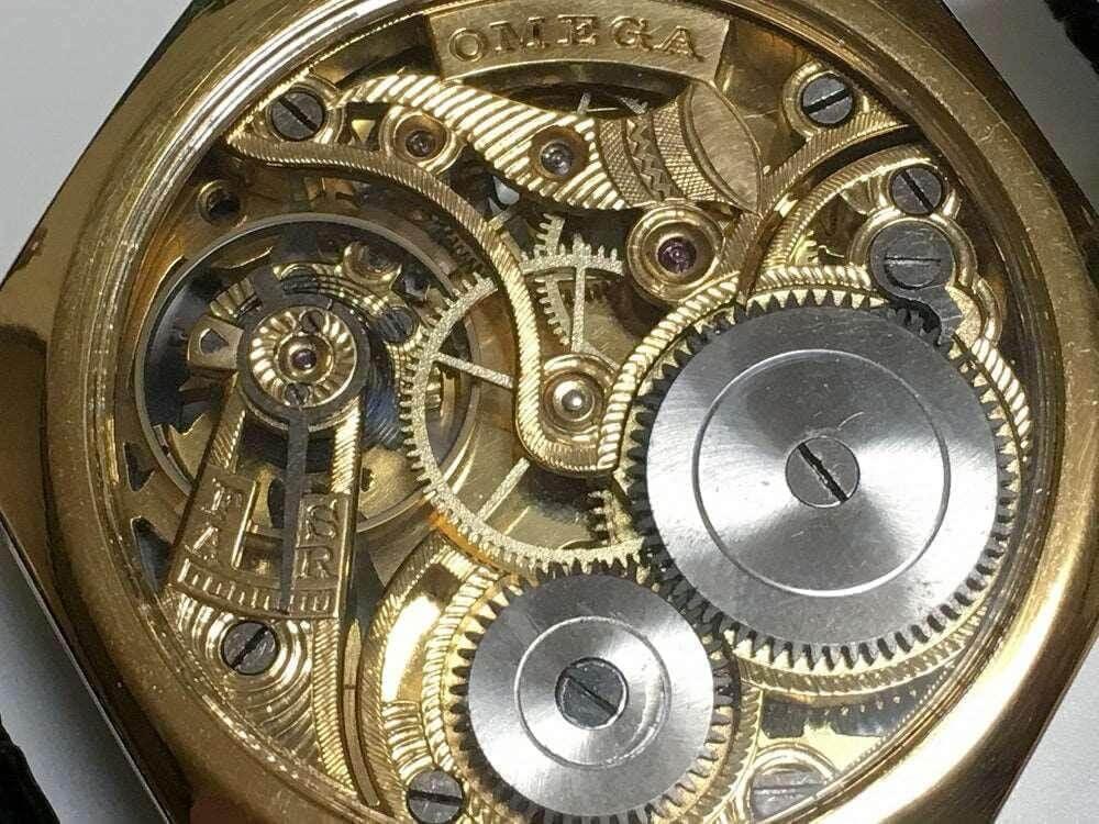 Omega Pocket Watch Movement Custom Watch Hexagon Case - Murphy Johnson Watches Co.