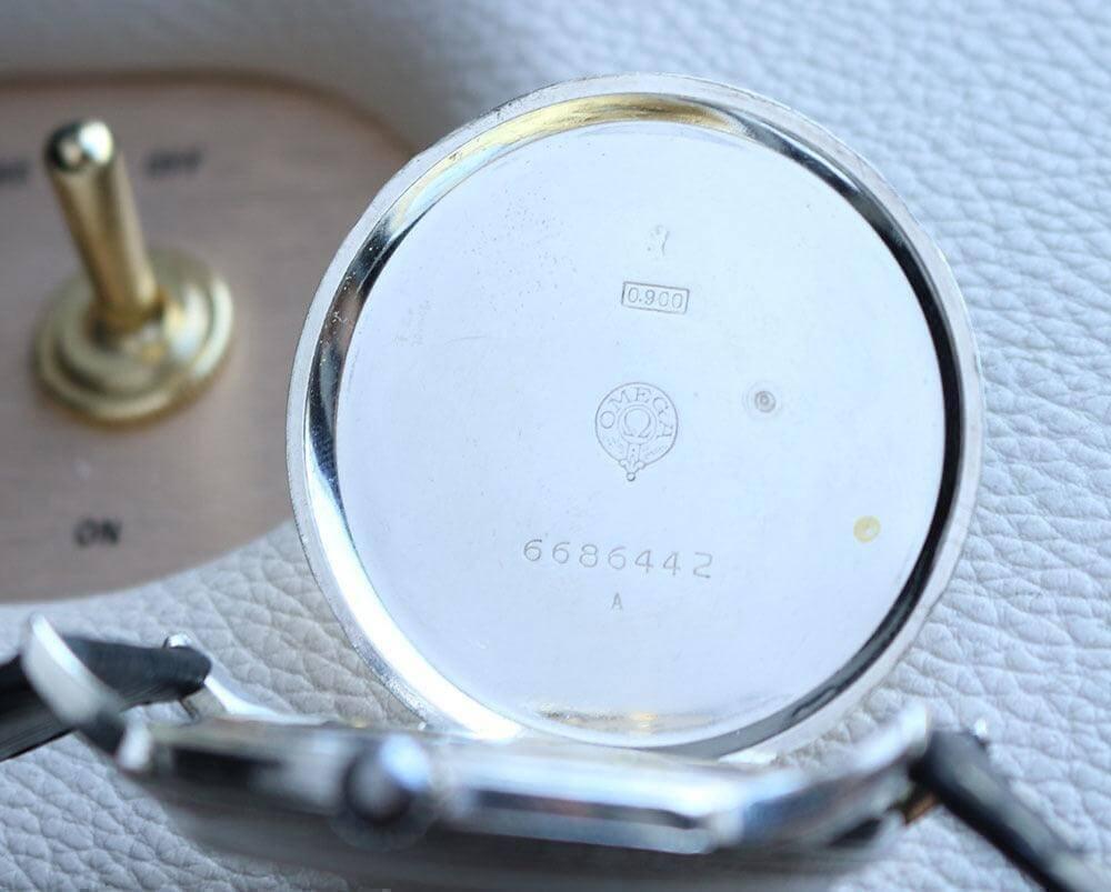 Omega Pocket Watch Movement Sterling Silver Case 1922 - Murphy Johnson Watches Co.