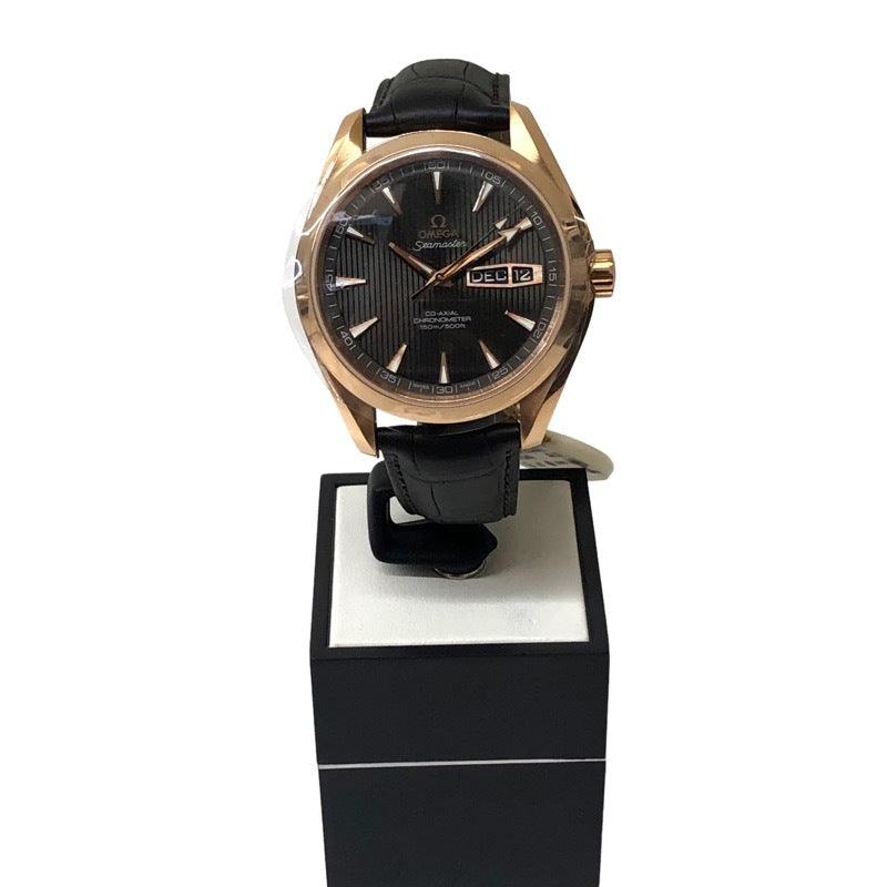 Omega Seamaster Aqua Terra 231.53.43.22.06.001 K18 pink gold watch men's used - Murphy Johnson Watches Co.