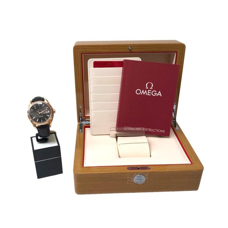 Omega Seamaster Aqua Terra 231.53.43.22.06.001 K18 pink gold watch men's used - Murphy Johnson Watches Co.