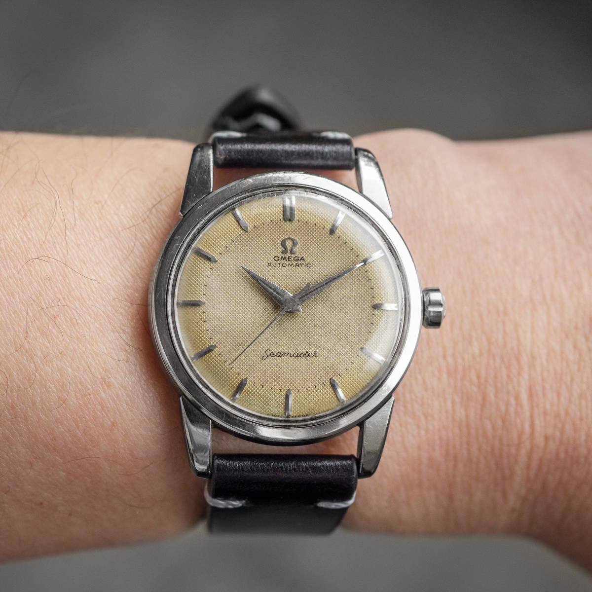 Omega Seamaster Automatic Honeycomb Dial Made in 1957 First Generation