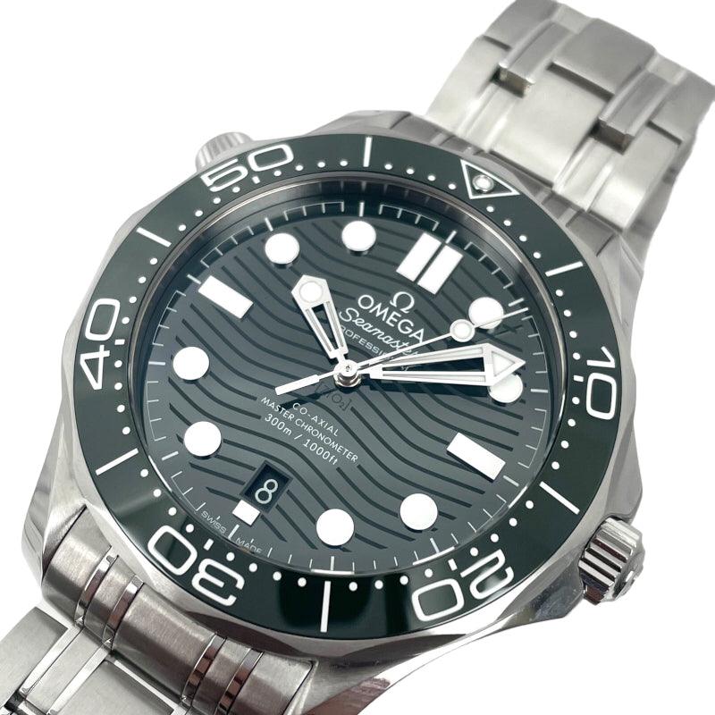Omega Seamaster Diver 300 Co-Axial Master Chronometer 210.30.42.20.10.001 Green Watch Men's Used - Murphy Johnson Watches Co.