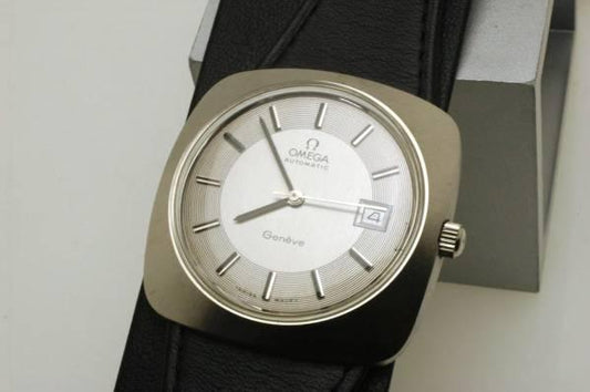 Omega Watch Pristine 1970s Geneve Automatic Antique Vintage Wristwatch Men's - Murphy Johnson Watches Co.