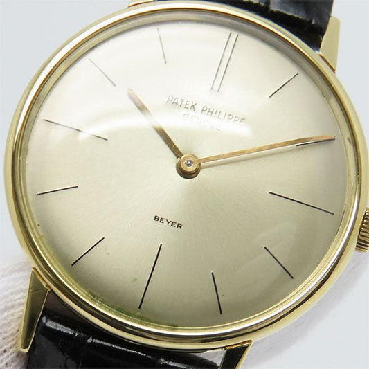 Patek Philippe Calatrava 2592-1J Beyer W Name Manual Winding K18 Vintage - Murphy Johnson Watches Co.