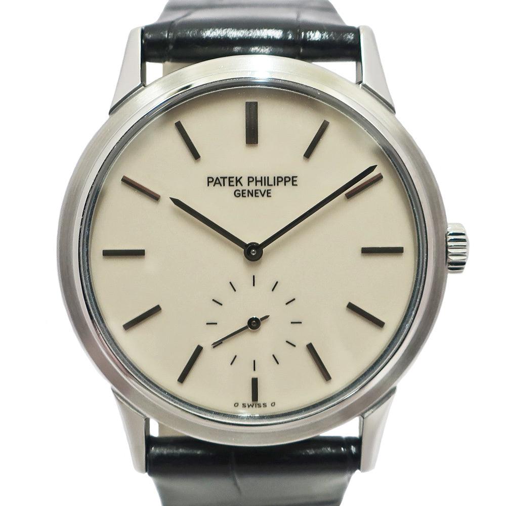 Patek Philippe Calatrava 3718A 150th Anniversary Japan Limited 500 Pieces SS Leather Ivory Manual Winding Men's Watch Man - Murphy Johnson Watches Co.