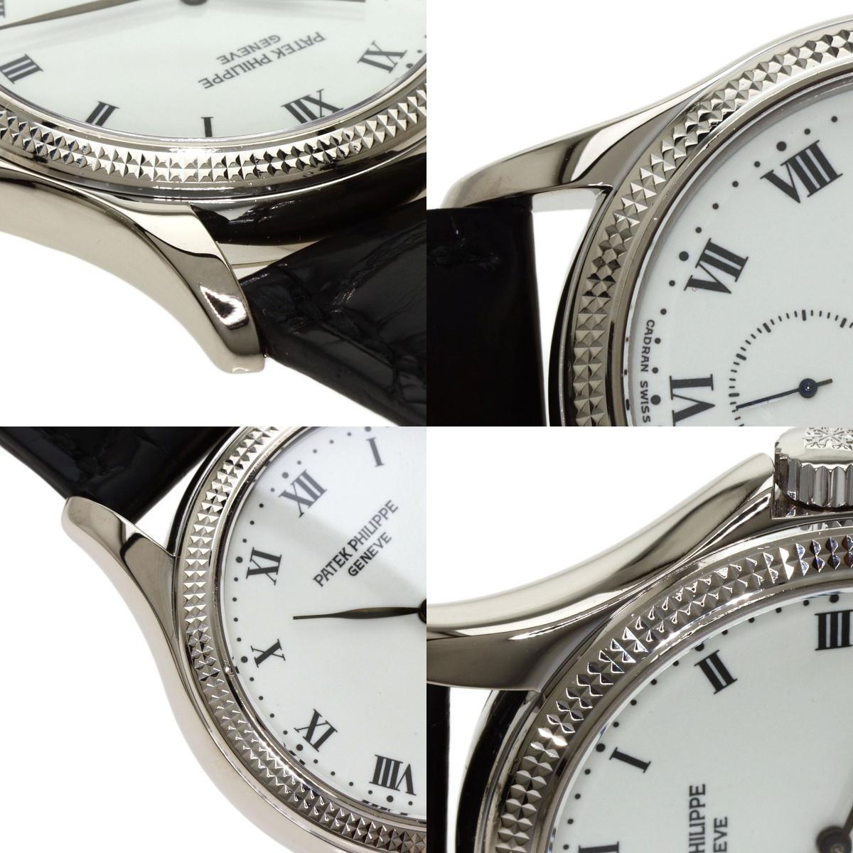 Patek Philippe Calatrava 5115G-001 watch K18 white gold leather men's used - Murphy Johnson Watches Co.