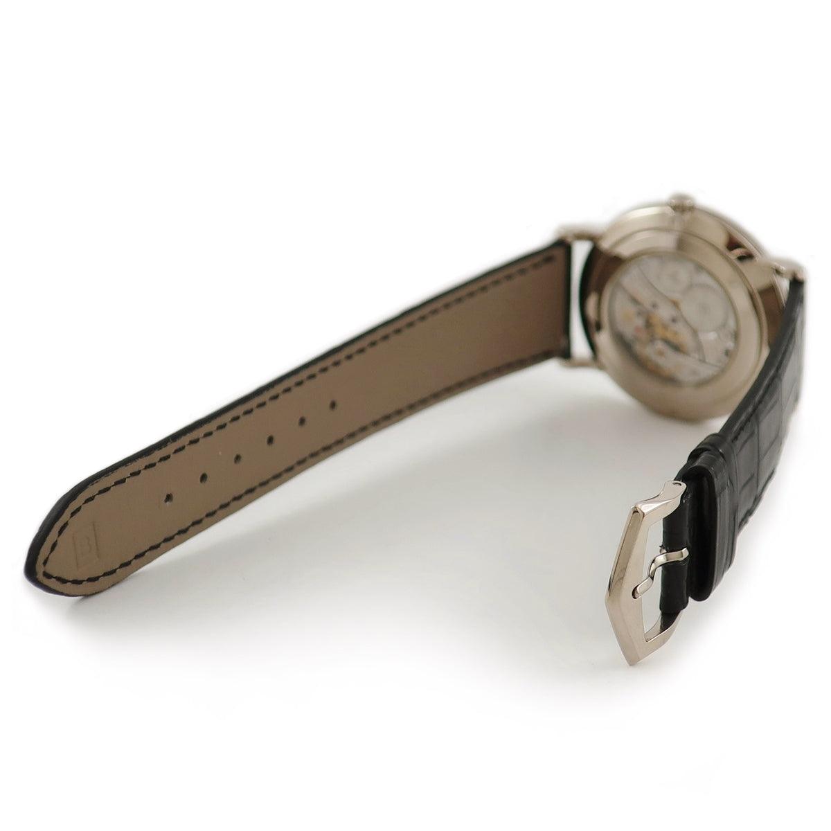 Patek Philippe Calatrava 5119G-001 K18WG Solid White Roman Clous de Paris Bezel Manual Winding Men's Watch - Murphy Johnson Watches Co.