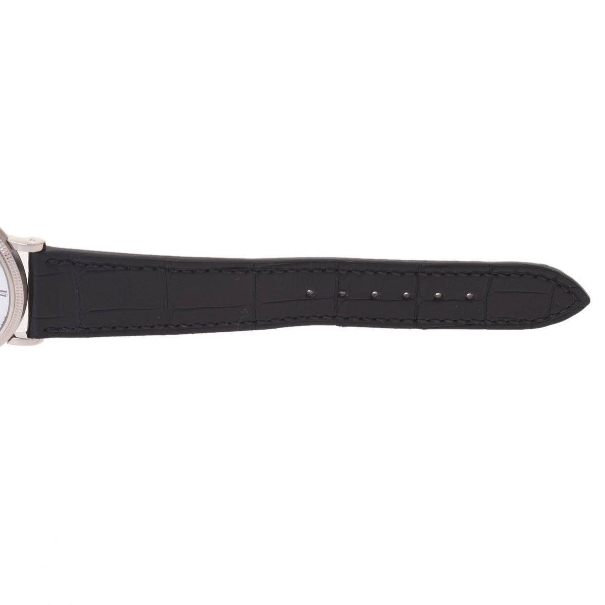 Patek Philippe Calatrava 5119G-001 Men's WG/Leather Watch Manual Winding White Dial A Rank Used Ginzo - Murphy Johnson Watches Co.