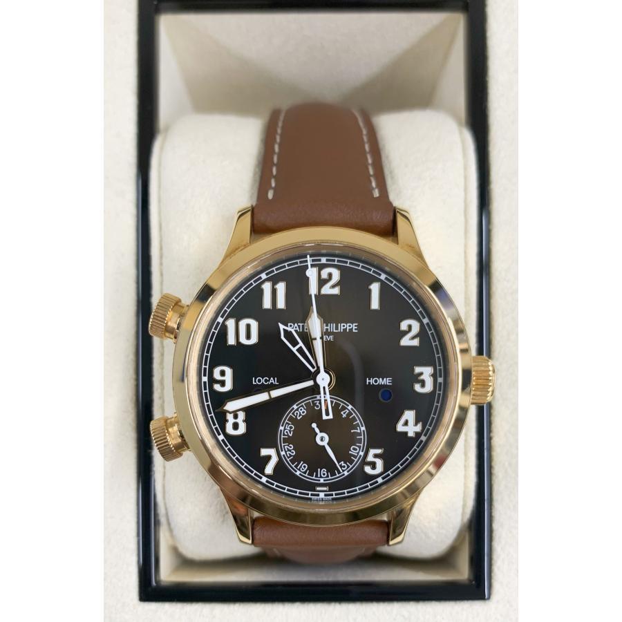 Patek Philippe Calatrava Pilot Travel Time 7234R-001 37.5mm Brown Warranty included - Murphy Johnson Watches Co.