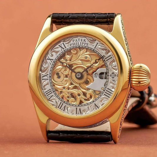 Patek Philippe Pocket Watch Recased Wristwatch 35mm - Murphy Johnson Watches Co.