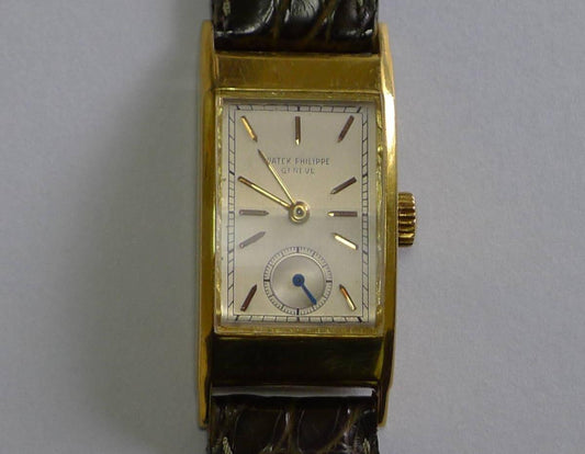 Patek Philippe Watch Rectangular Ref. 425 18kyg Pure Gold Manual Winding Men's - Murphy Johnson Watches Co.