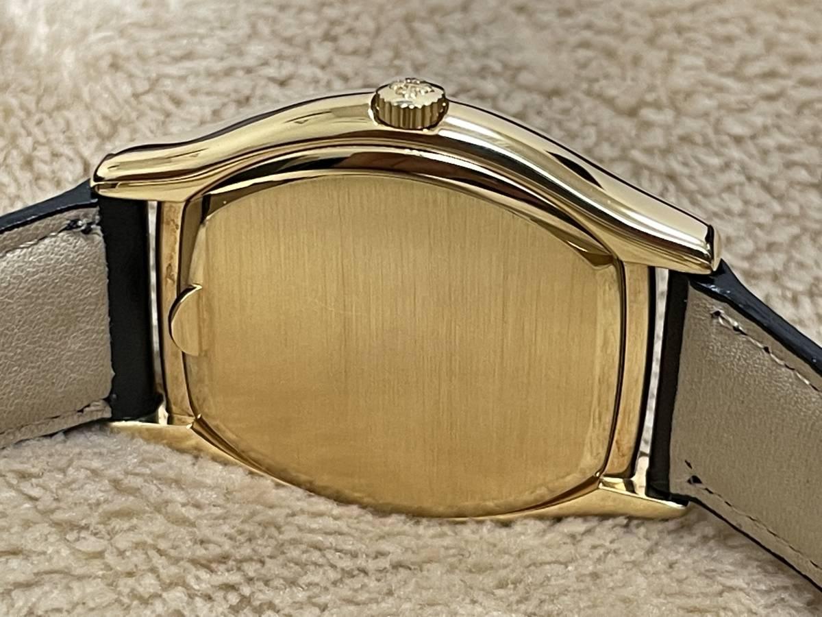 Rare Excellent Condition Patek Philippe Gondolo Ref.5030 in 18K Yellow Gold with Genuine D-Buckle, International Warranty, Original Box, and Booklet Included - Murphy Johnson Watches Co.