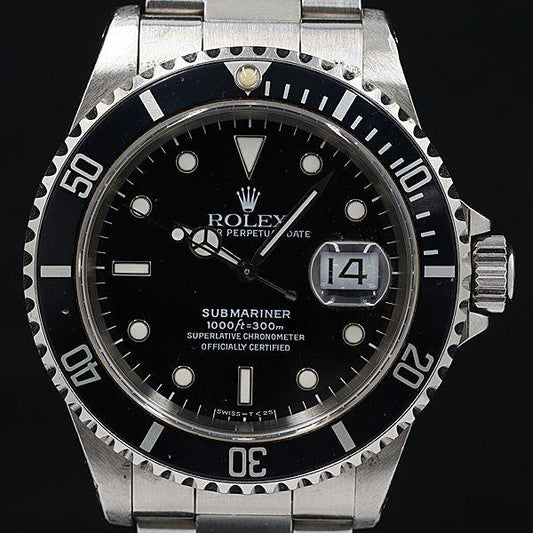 Rolex 16610 U188993 Submariner 2023/08/12 Overhauled Black Dial AT/Automatic Men's Watch - Murphy Johnson Watches Co.