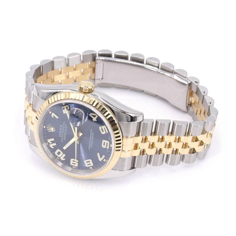 Rolex Datejust 116233 Men's Overhauled/Newly Polished D No. K18YG/SS Blue Dial Automatic Winding Watch Used Free Shipping - Murphy Johnson Watches Co.