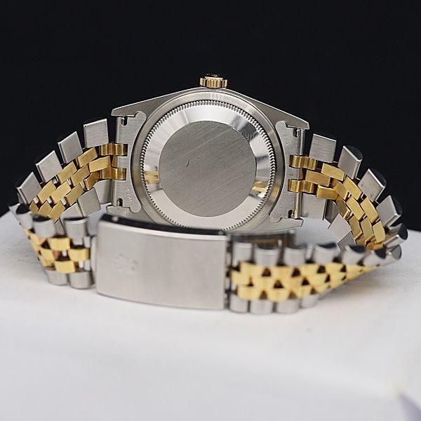 Rolex Datejust 16233 Stainless Steel x Yellow Gold AT/automatic champagne dial men's watch - Murphy Johnson Watches Co.