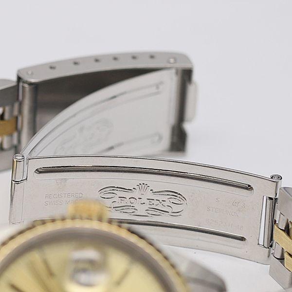 Rolex Datejust 16233 Stainless Steel x Yellow Gold AT/automatic champagne dial men's watch - Murphy Johnson Watches Co.