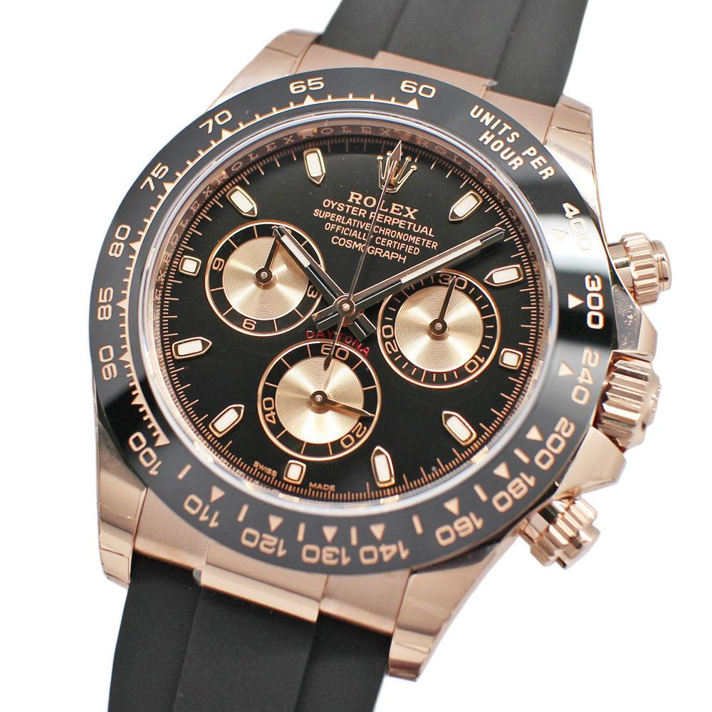 Rolex Daytona 116515LN Random Black Pink RG Rubber Automatic Winding Warranty Included 2023 Unused - Murphy Johnson Watches Co.