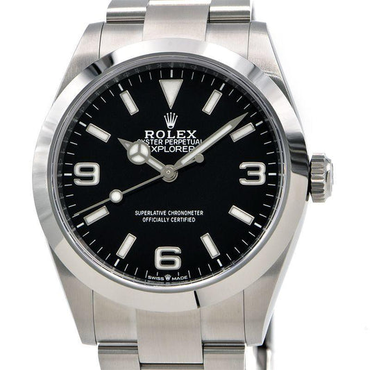 Rolex Explorer 1 40 224270 Men's Random Number New Guarantee Explorer 1 40mm Automatic Watch Used Free Shipping - Murphy Johnson Watches Co.