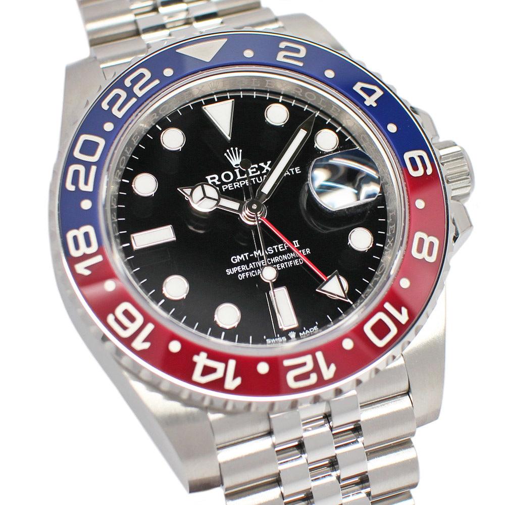 Rolex GMT Master II 126710BLRO Random Black SS Red Blue Automatic Winding Jubilee Warranty Included 2023 - Murphy Johnson Watches Co.