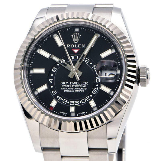Rolex Men's Sky-Dweller 326934 Random Number Box with New Guarantee 2022 Black Dial Automatic Watch Used Free Shipping - Murphy Johnson Watches Co.