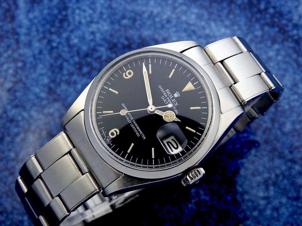 Rolex Oyster Perpetual Date Ref. 6534 Steel Explorer Dial Men's automatic winding (Good condition, overhauled) / 34mm - Murphy Johnson Watches Co.